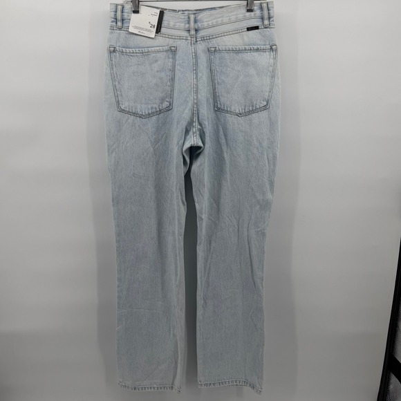 KanCan Jeans Womens 9/28 Light Wash Distressed High‎ Rise Straight Leg Denim - Picture 3 of 11